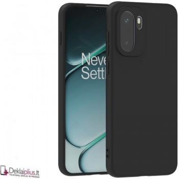 Silikoninis ploniausias dėklas su kameros apsauga - juodas (Oneplus 15R)
